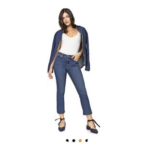 Banana Republic Mid rise crop flare jeans Size 24P